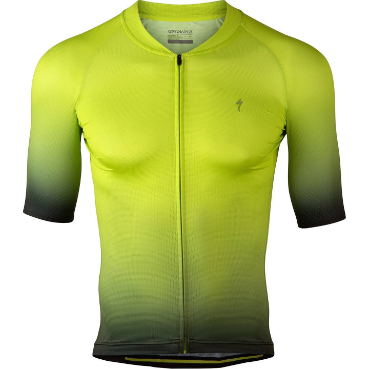 Maillot corto Specialized Hyprviz SL Air amarillo neón: comodidad y visibilidad para ciclistas