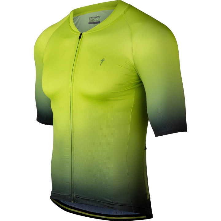 Maillot corto Specialized Hyprviz SL Air amarillo neón: comodidad y visibilidad para ciclistas