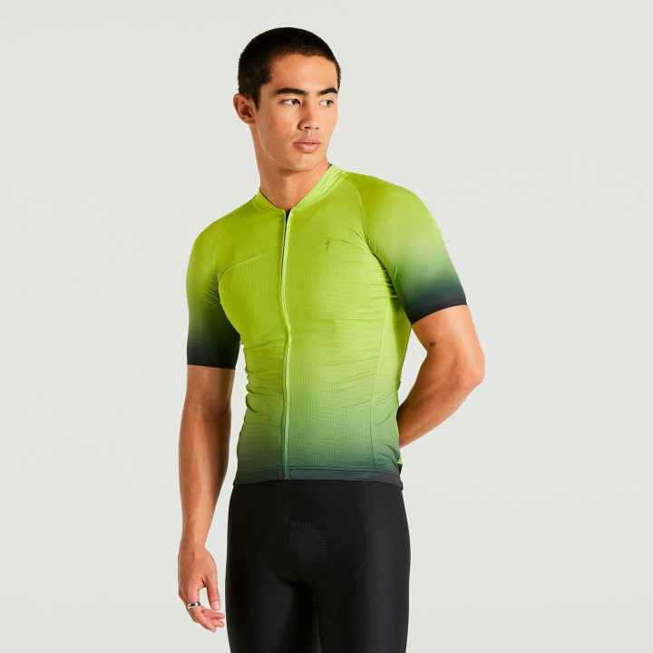 Maillot corto Specialized Hyprviz SL Air amarillo neón: comodidad y visibilidad para ciclistas