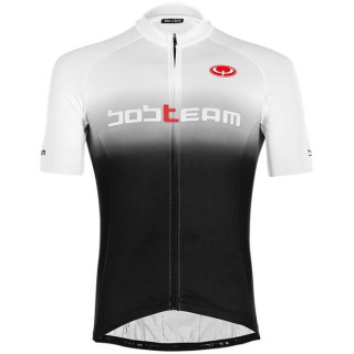 Maillot BOBTEAM Primo negro y blanco: estilo y frescura para tus rutas en bici