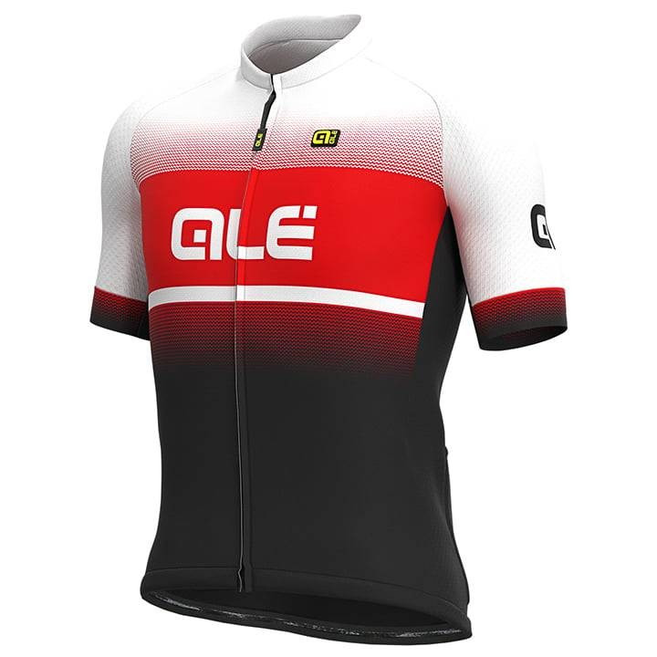 Maillot corto ALÉ Blend rojo y negro para ciclistas que buscan estilo y comodidad