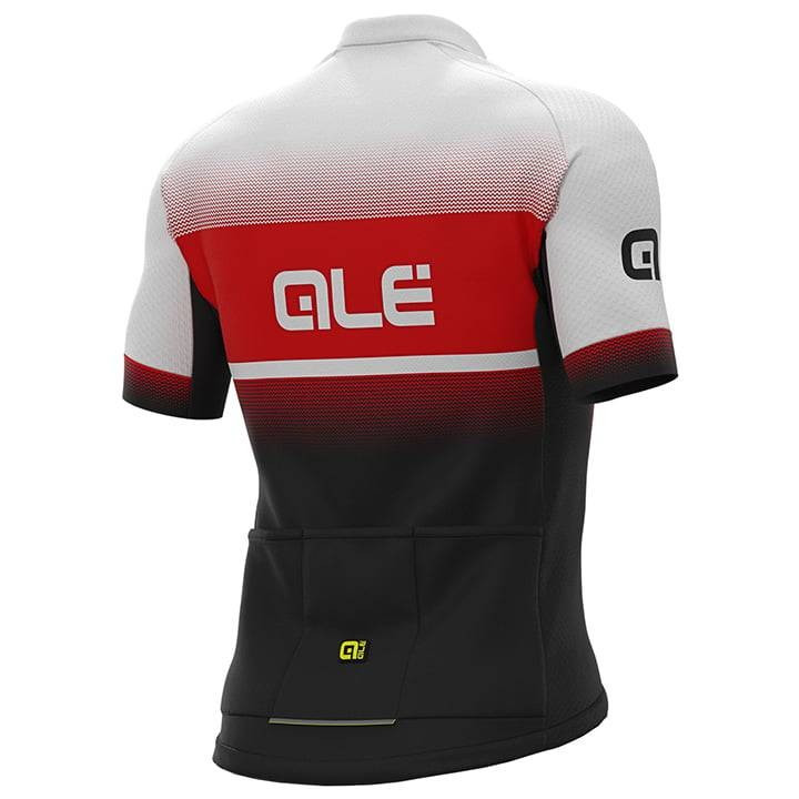 Maillot corto ALÉ Blend rojo y negro para ciclistas que buscan estilo y comodidad