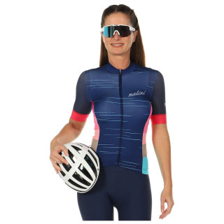 Maillot corto NALINI Las Vegas para mujeres en azul oscuro, ideal para ciclistas