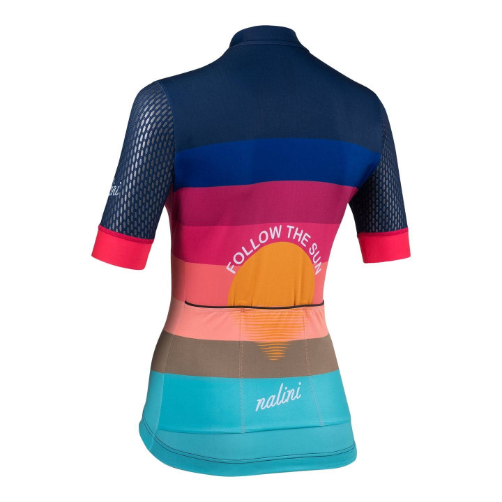 Maillot corto NALINI Las Vegas para mujeres en azul oscuro, ideal para ciclistas