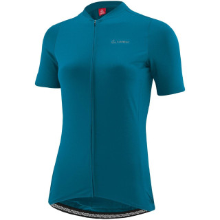 Maillot de ciclismo corto para mujer LÖFFLER en verde, comodidad y frescura en cada pedalada