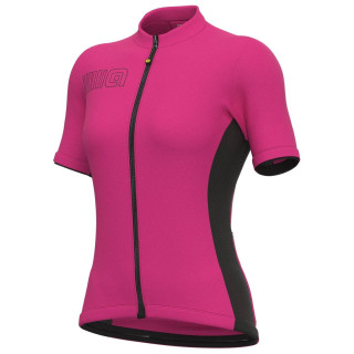 Maillot de ciclismo corto para mujer en fucsia Color Block, estilo y confort para tus rutas