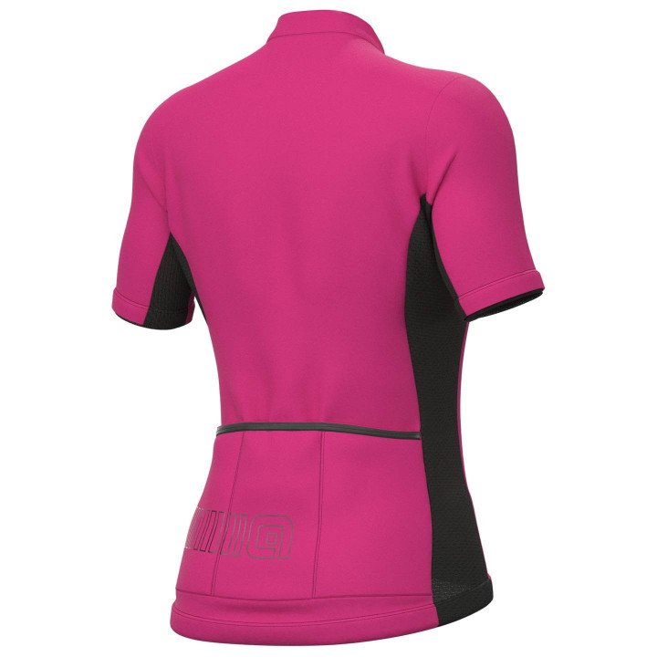 Maillot de ciclismo corto para mujer en fucsia Color Block, estilo y confort para tus rutas