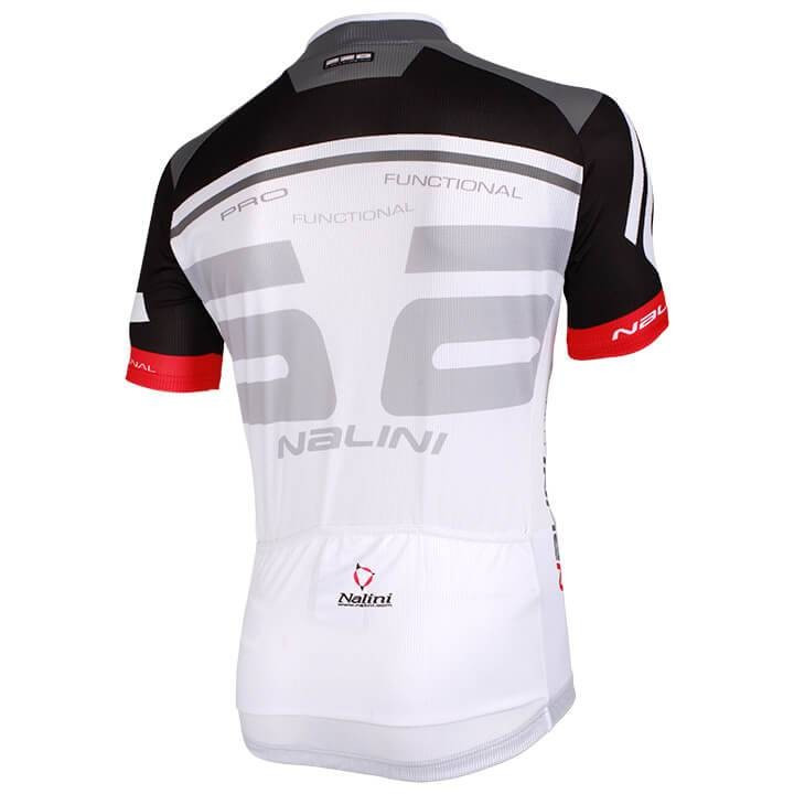 Maillot de ciclismo NALINI Bao: estilo y comodidad en rojo, negro y blanco