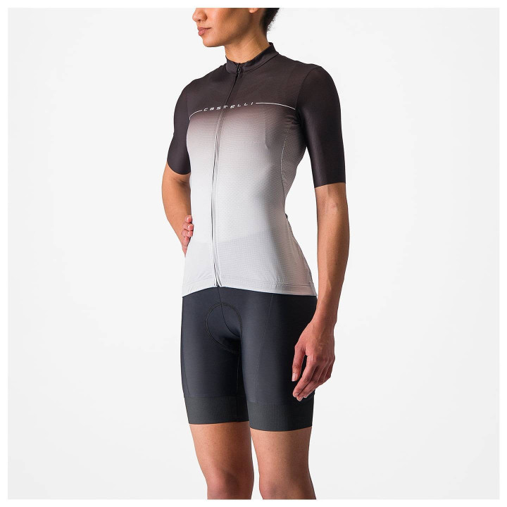 Maillot de Ciclismo CASTELLI Salita en Negro, Plateado y Gris: Estilo y Comodidad para Ciclistas
