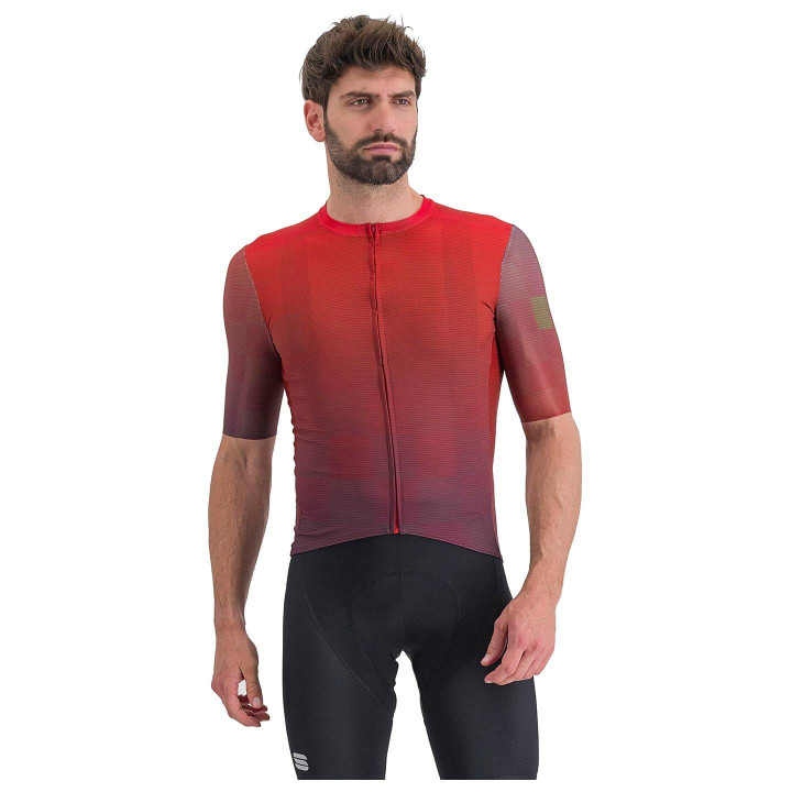 Maillot corto Rocket rojo de Sportful: comodidad y estilo para tus rutas en bicicleta