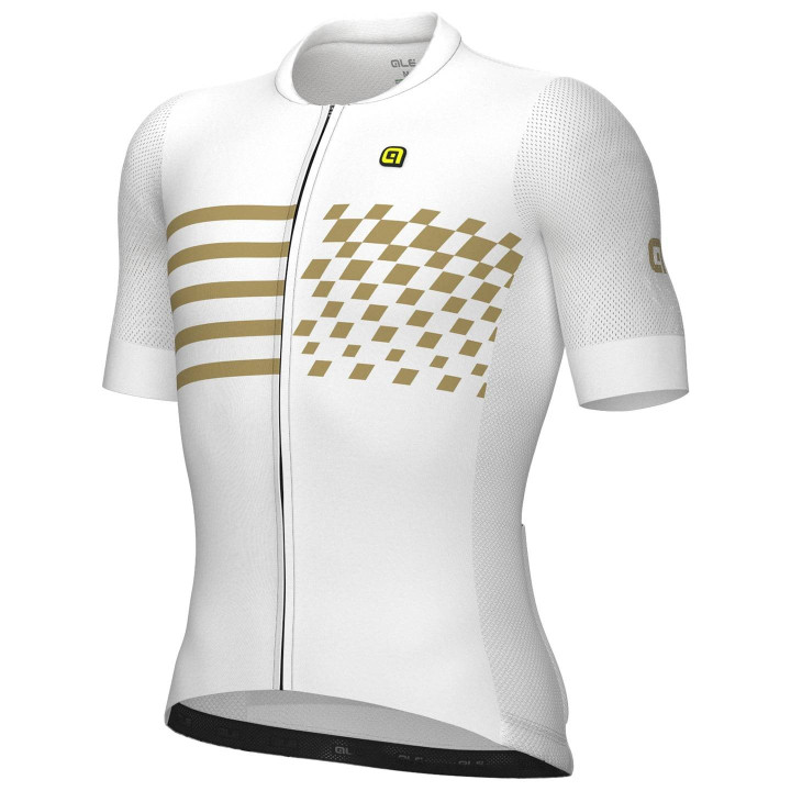 Maillot corto ALÉ Play en blanco: comodidad y estilo para tus rutas en bici