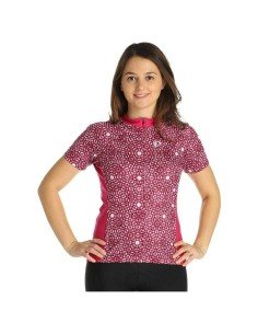 Maillot corto mujer PEARL IZUMI rojo para ciclistas que buscan estilo y comodidad
