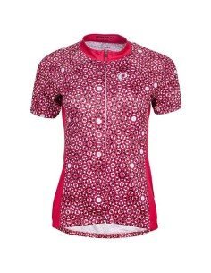 Maillot corto mujer PEARL IZUMI rojo para ciclistas que buscan estilo y comodidad 2