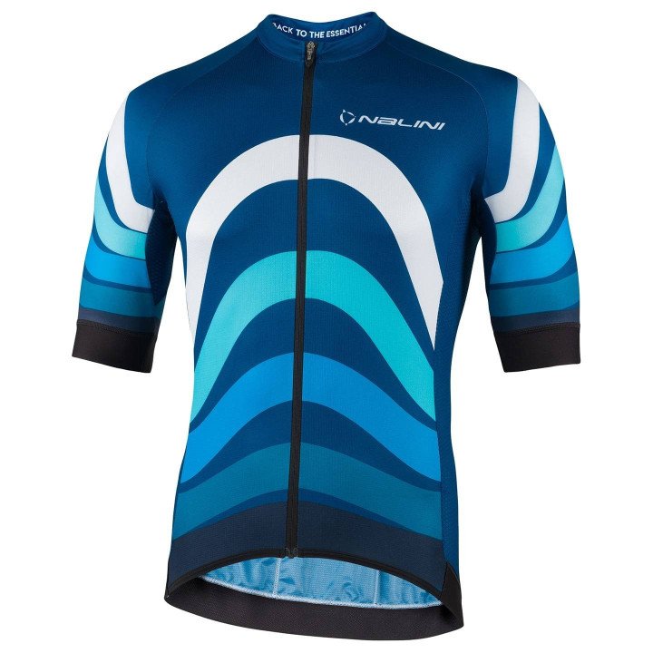 Maillot New Stripes azul de NALINI: comodidad y estilo para tus rutas en bicicleta