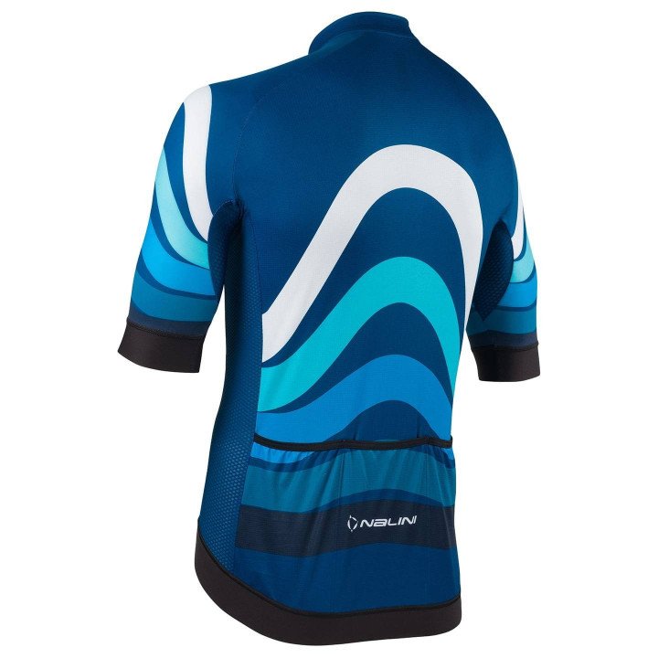Maillot New Stripes azul de NALINI: comodidad y estilo para tus rutas en bicicleta
