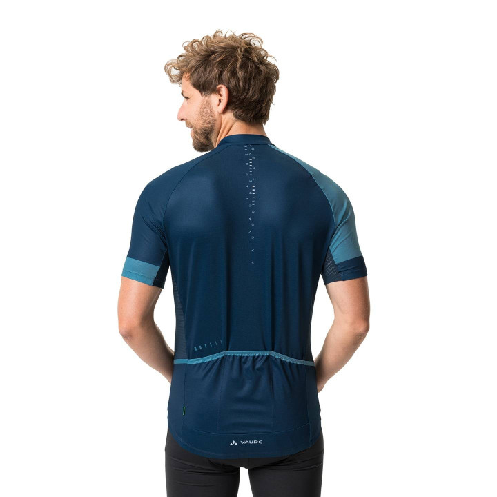 Maillot VAUDE Posta FZ azul: comodidad y frescura para tus rutas en bici