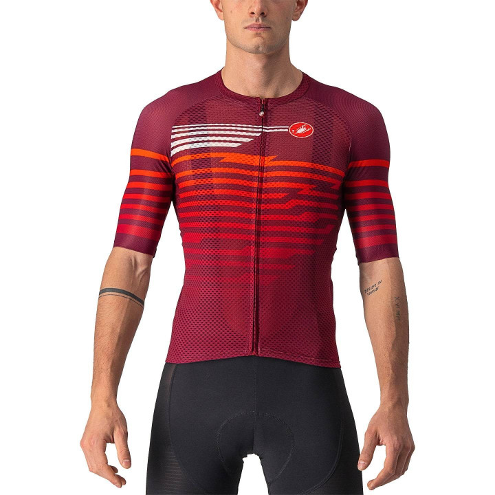Maillot corto rojo Climber's 3.0 SL de CASTELLI para ciclistas aventureros