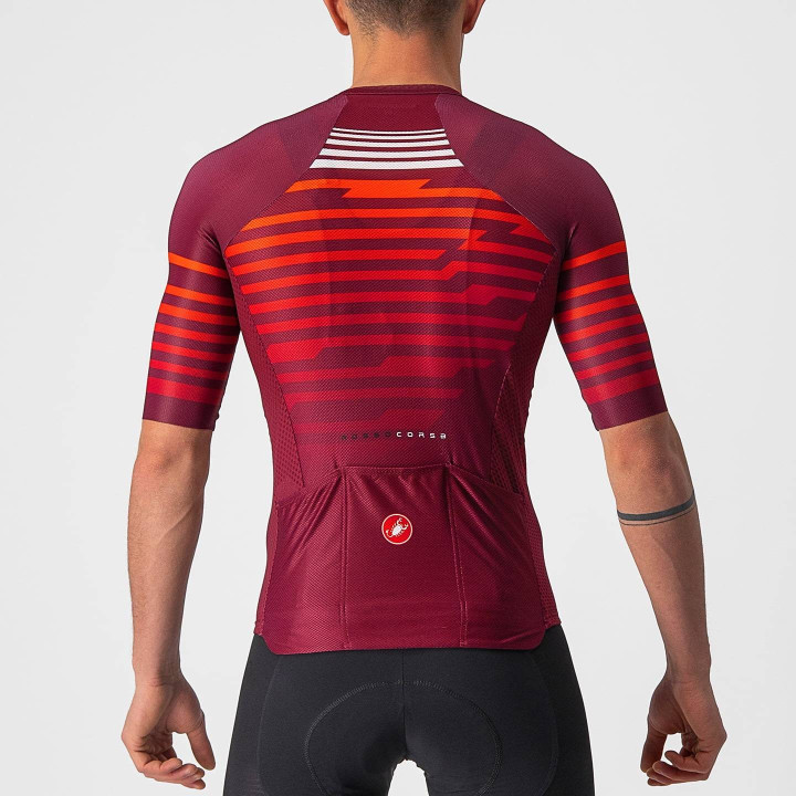 Maillot corto rojo Climber's 3.0 SL de CASTELLI para ciclistas aventureros