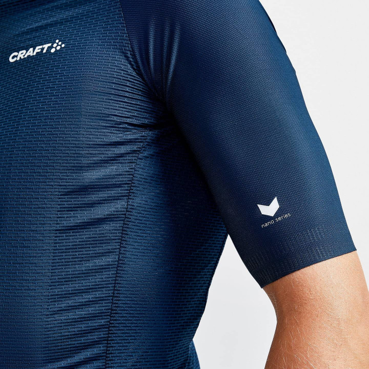 Maillot Pro Nano azul oscuro de CRAFT: comodidad y frescura para tus rutas en bici