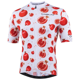 Maillot corto NALINI Funny rojo y blanco para ciclismo, estilo y comodidad en cada ruta