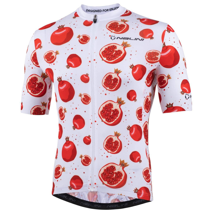 Maillot corto NALINI Funny rojo y blanco para ciclismo, estilo y comodidad en cada ruta
