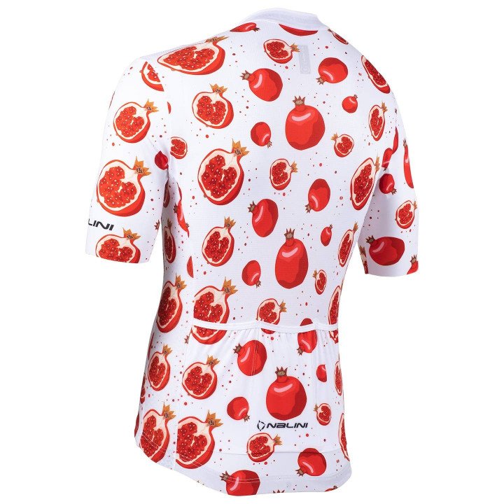 Maillot corto NALINI Funny rojo y blanco para ciclismo, estilo y comodidad en cada ruta