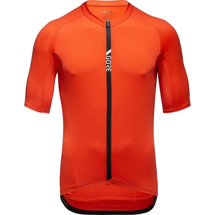 Maillot corto Torrent naranja de GORE WEAR, ideal para ciclistas que buscan comodidad y estilo