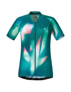 Maillot de ciclismo corto para mujer SCHÖFFEL Vertine en verde, comodidad y estilo para tus paseos