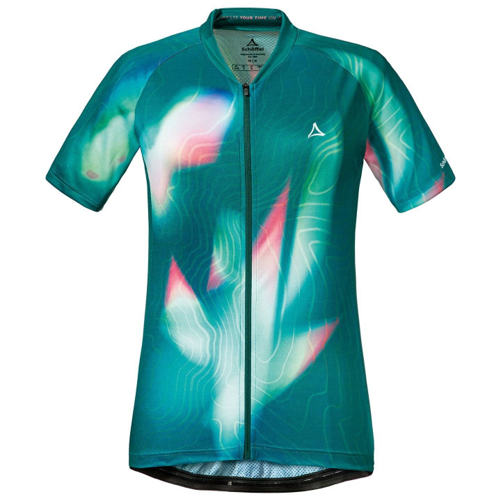 Maillot de ciclismo corto para mujer SCHÖFFEL Vertine en verde, comodidad y estilo para tus paseos