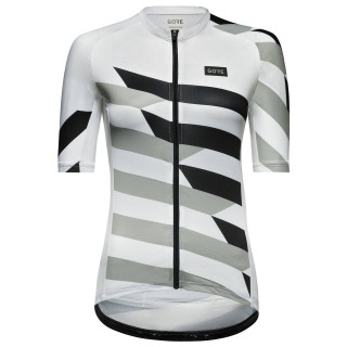 Maillot corto de ciclismo para mujer Spirit Signal Chaos en negro y blanco de GORE WEAR