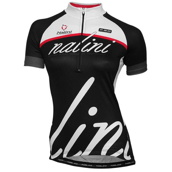 Maillot de Ciclismo Corto para Mujer NALINI Classic Lady en Negro y Blanco