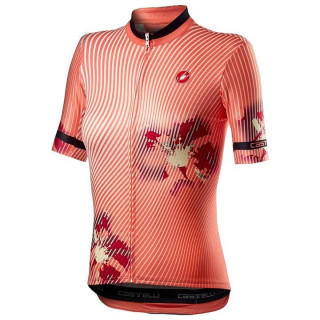 Maillot corto mujer primavera naranja-negro CASTELLI para pedalear con estilo y comodidad