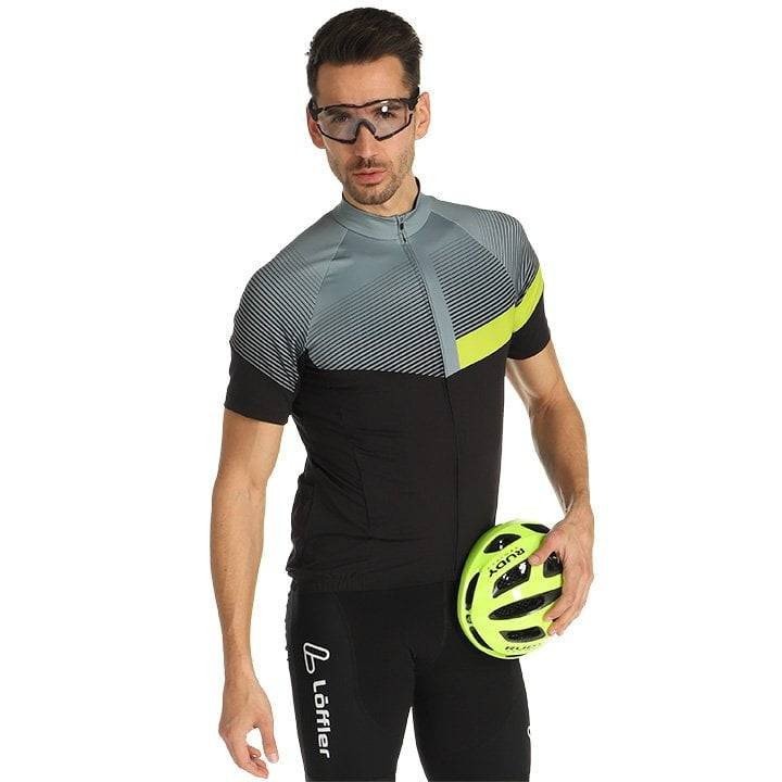 Maillot LÖFFLER Stream Mid gris: comodidad y frescura para tus rutas en bici