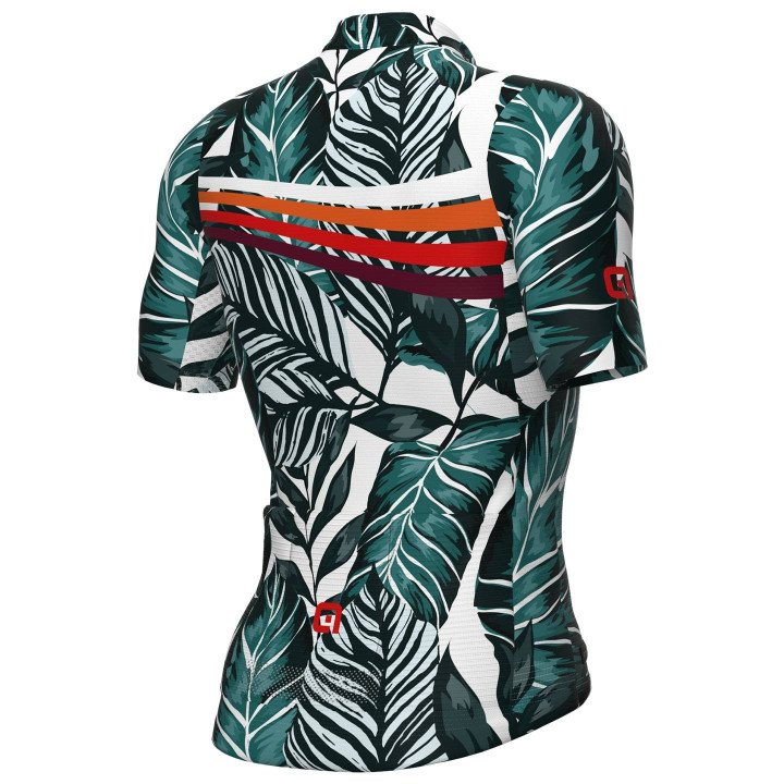 Maillot corto ALÉ Wild verde: comodidad y estilo para tus rutas en bicicleta