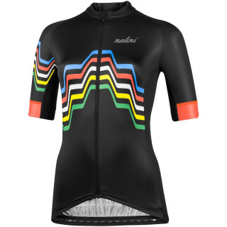 Maillot de ciclismo corto para mujer NALINI en negro, comodidad y estilo para tus rutas