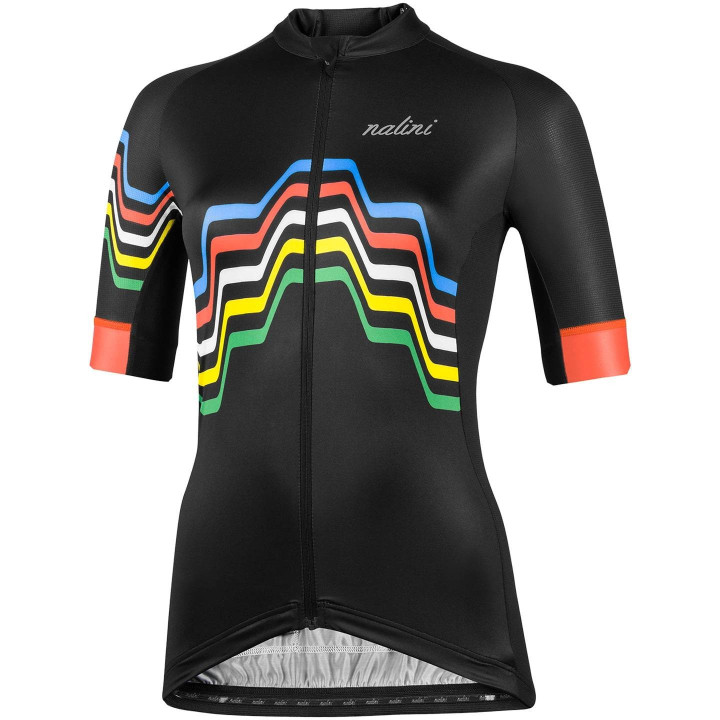 Maillot de ciclismo corto para mujer NALINI en negro, comodidad y estilo para tus rutas