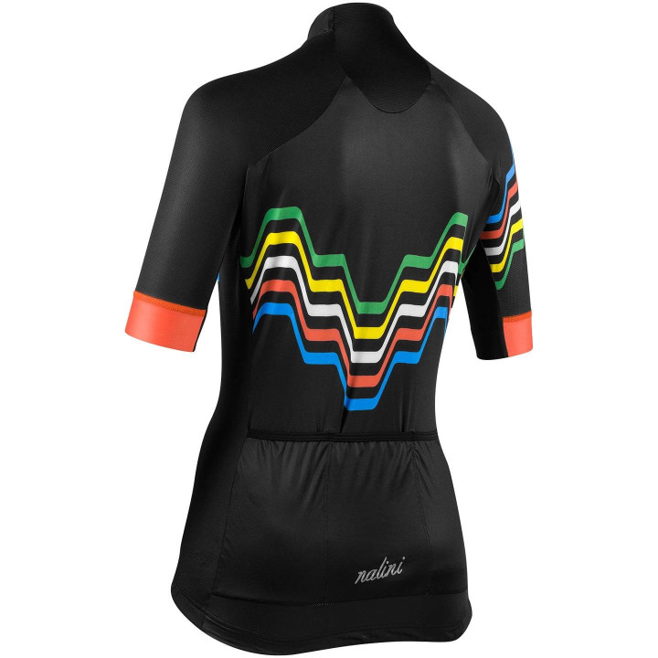 Maillot de ciclismo corto para mujer NALINI en negro, comodidad y estilo para tus rutas