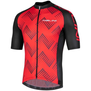 Maillot NALINI Podio 2.0 rojo y negro: comodidad y estilo para tus rutas en bici