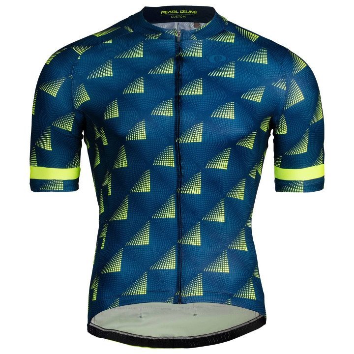 Maillot de ciclismo Attack en azul y amarillo neón para sentirte fresco y cómodo
