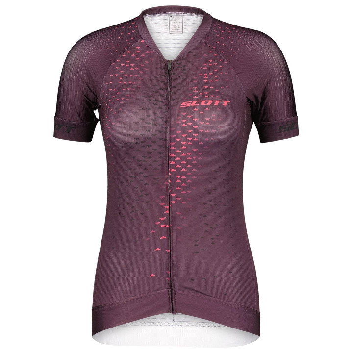Maillot corto SCOTT RC Pro lila para mujeres, comodidad y estilo en cada pedaleo