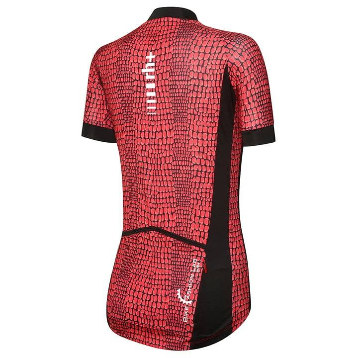 Maillot corto mujer Venere rojo-negro de RH+ para ciclistas con estilo