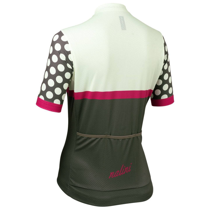 Maillot corto mujer NALINI verde oliva: comodidad y estilo para tus paseos en bici