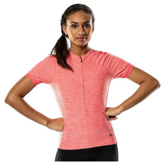 Maillot corto de mujer Vella en rojo para ciclistas que buscan comodidad y estilo