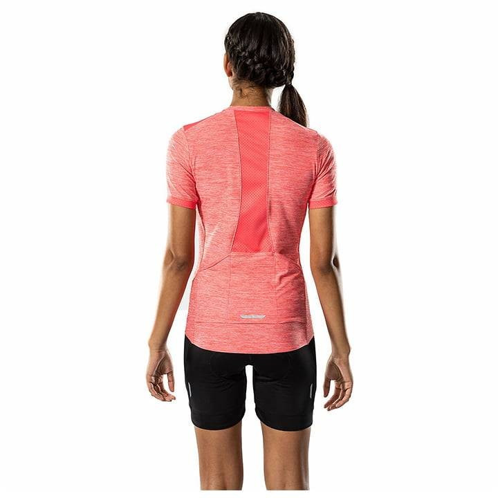 Maillot corto de mujer Vella en rojo para ciclistas que buscan comodidad y estilo