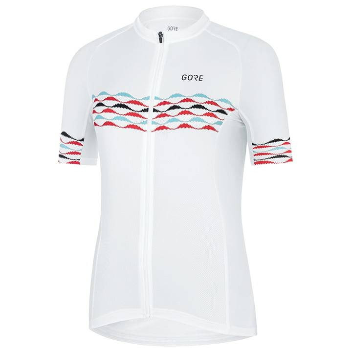 Maillot de ciclismo corto para mujer Skyline en azul y blanco de GORE WEAR