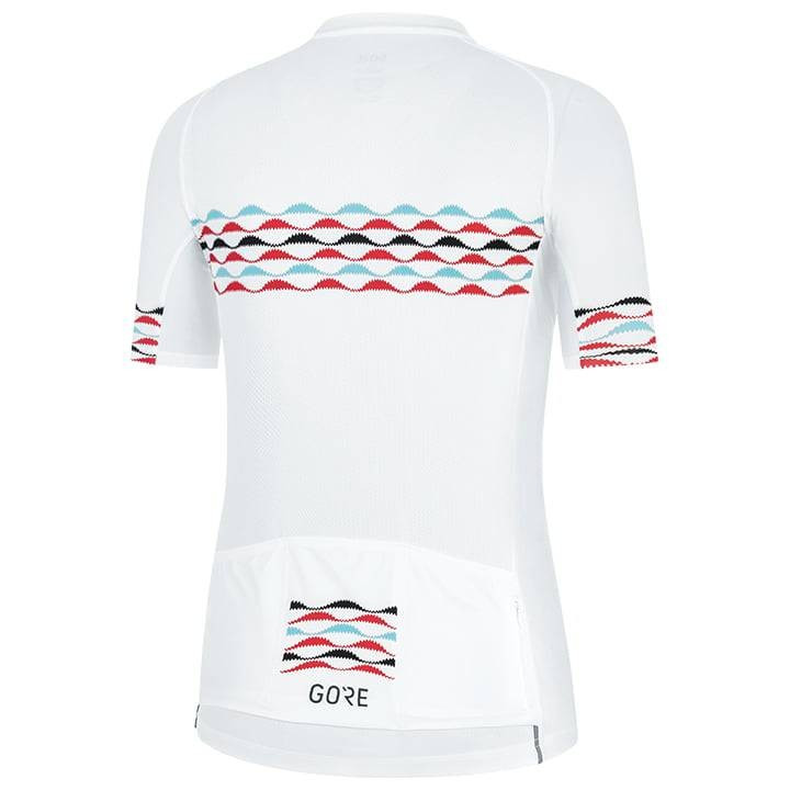 Maillot de ciclismo corto para mujer Skyline en azul y blanco de GORE WEAR