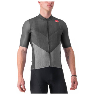 Maillot de ciclismo corto Endurance Pro 2 gris de CASTELLI para un pedaleo cómodo y fresco