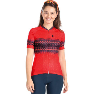 Maillot de ciclismo corto para mujer Attack en rojo y azul de PEARL IZUMI