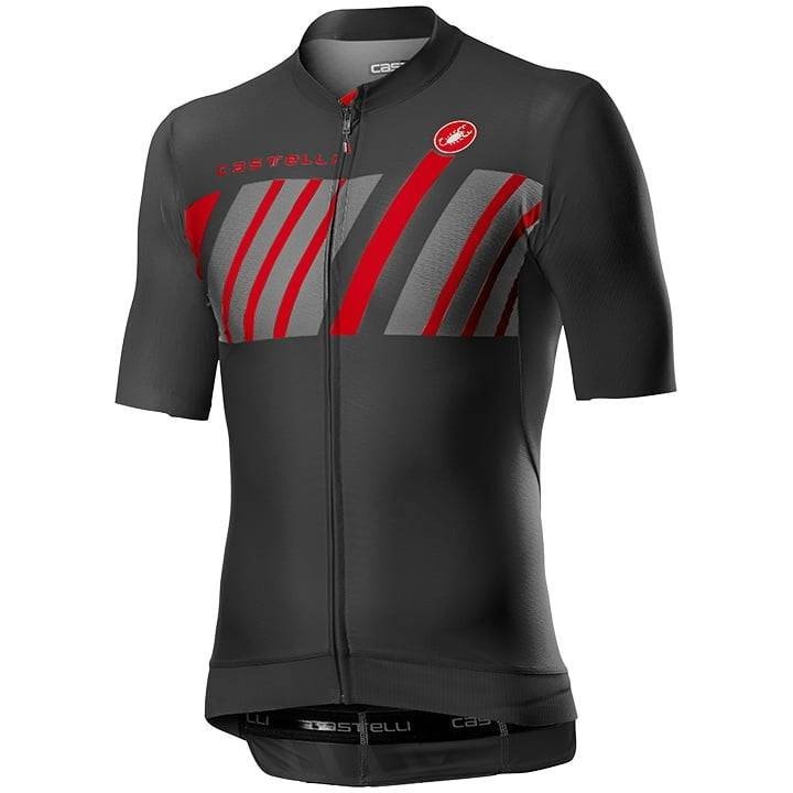 Maillot corto gris CASTELLI: comodidad y estilo para tus rutas en bici