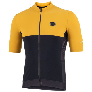 Maillot NALINI Sun Cover amarillo-negro: comodidad y frescura para tus paseos en bici